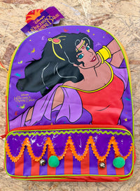Rare Vintage 1996 Disney's The Hunchback of Notre Dame Esmeralda Festival of Fools Backpack