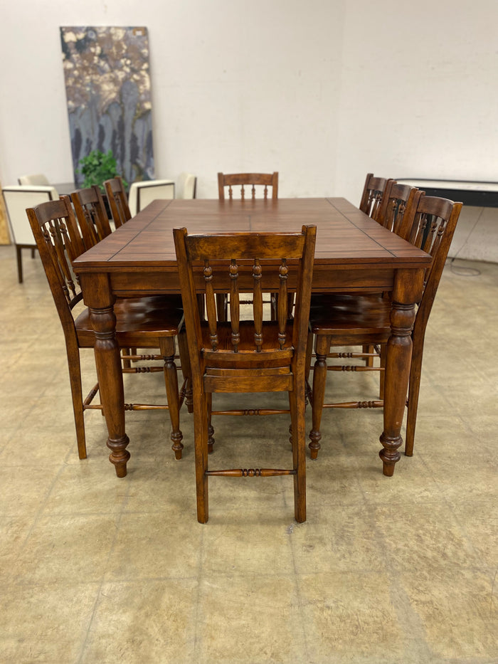 Medium-Toned Brown Rustic Dining Set