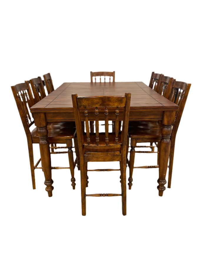 Medium-Toned Brown Rustic Dining Set