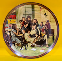 "The Story Hour" Limited Edition of Norman Rockwell Collectable Plate - with Authentication Certificate