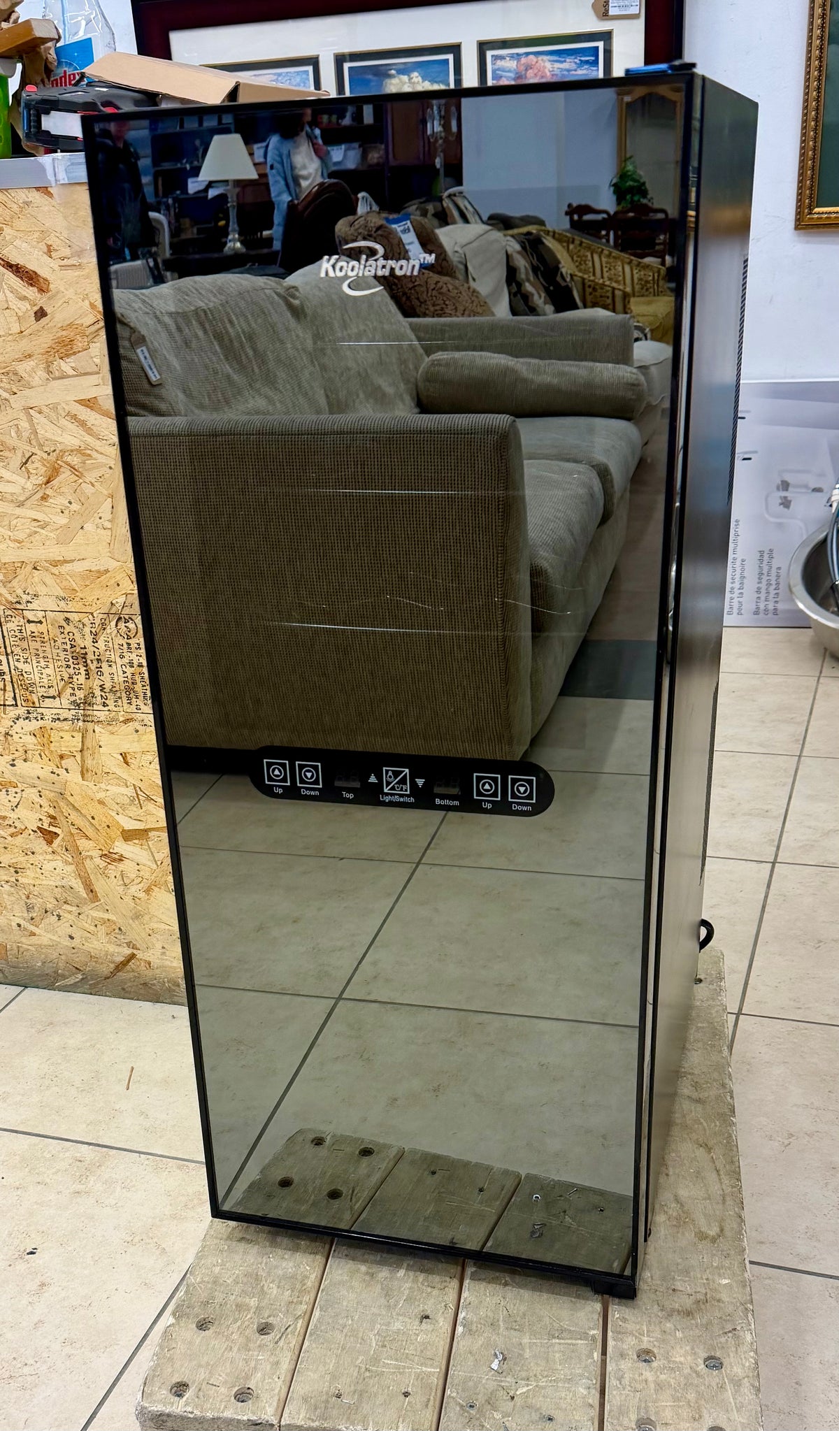 Koolatron 24-Bottle Dual Zone Wine Cellar – Mirrored Glass Door – Model WC24MG