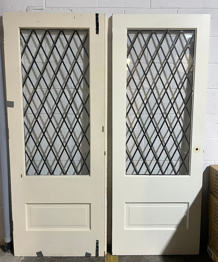 Leaded Front Doors - Set of 2 - 29.5” x 77.75”