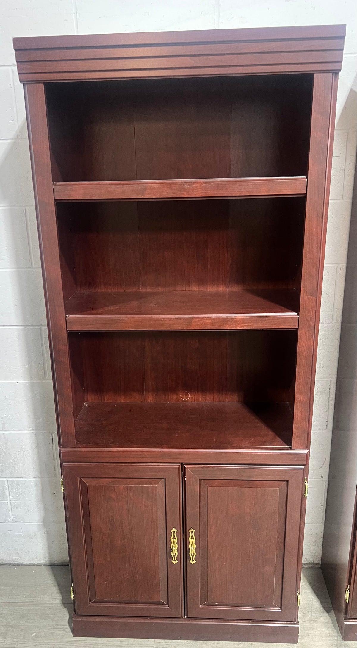 Traditional Cherry Open Bookcase