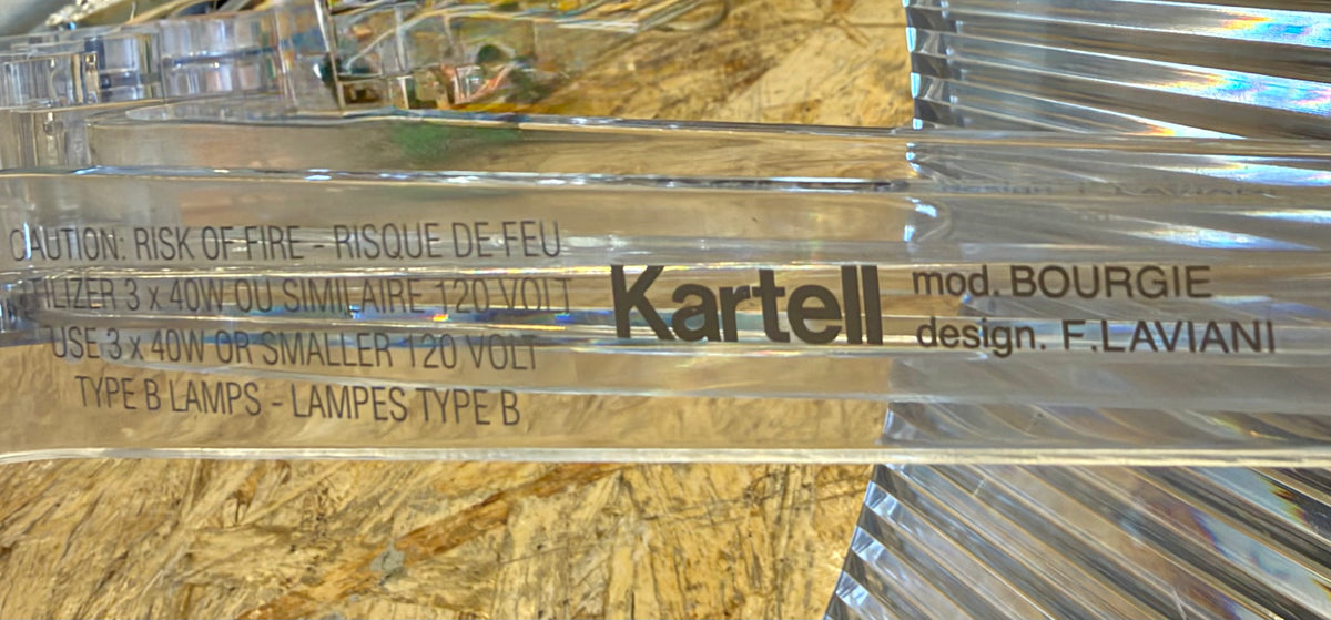 Authentic Kartell "Bourgie" Neo-Baroque Table Lamp by Ferruccio Laviani