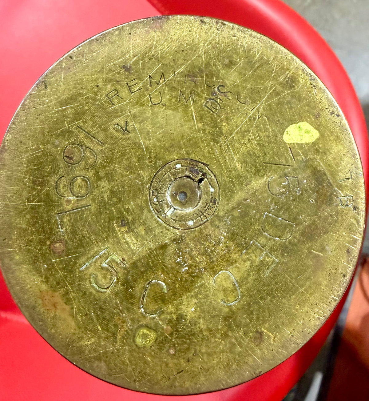 Rare WWI Trench Art Brass Shell Casing – 4th Canadian Railway Troops (1917)