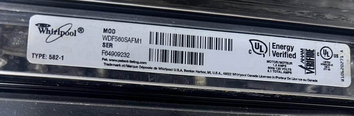 Whirlpool Stainless Dishwasher