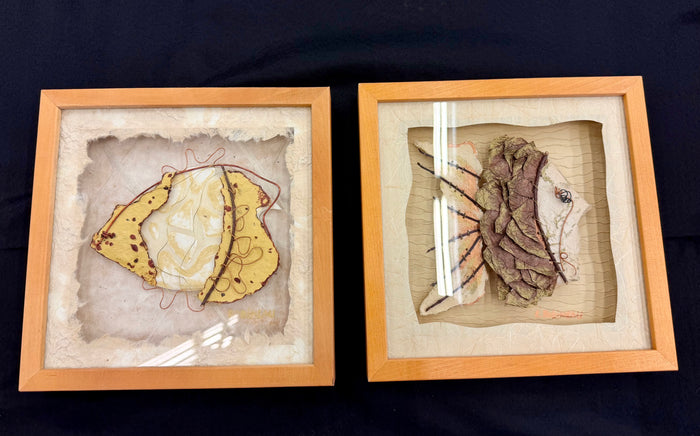 L Robineau Mixed Media Artwork (Set of Two)
