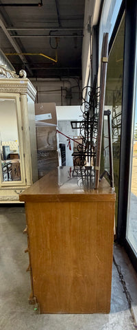 Vintage Sklar-Peppler Mid-Century  Triple Dresser and Beveled Mirror Set