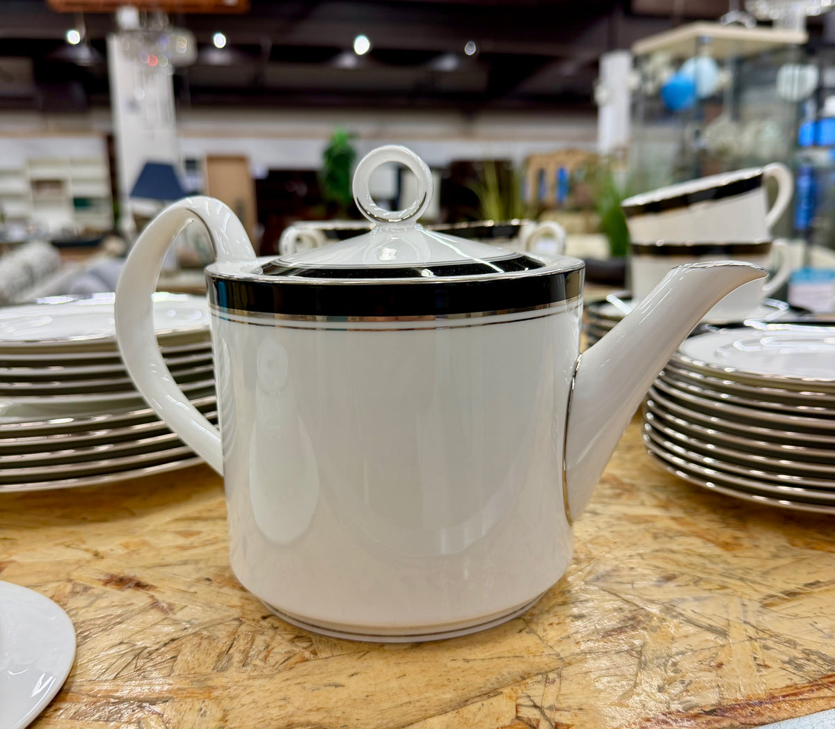 Incomplete Set of Black Platinum China by Royal Worcester