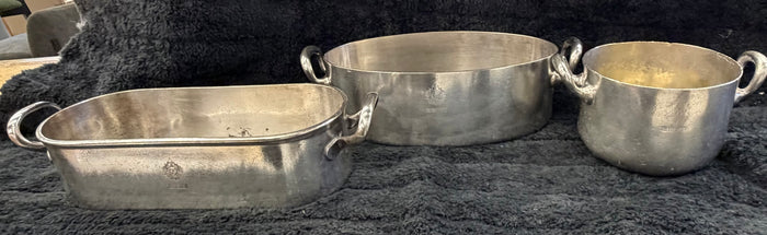 Vintage Silver-plated Serving Set form the President Hotel Johannesburg Holloware (3 piece )set