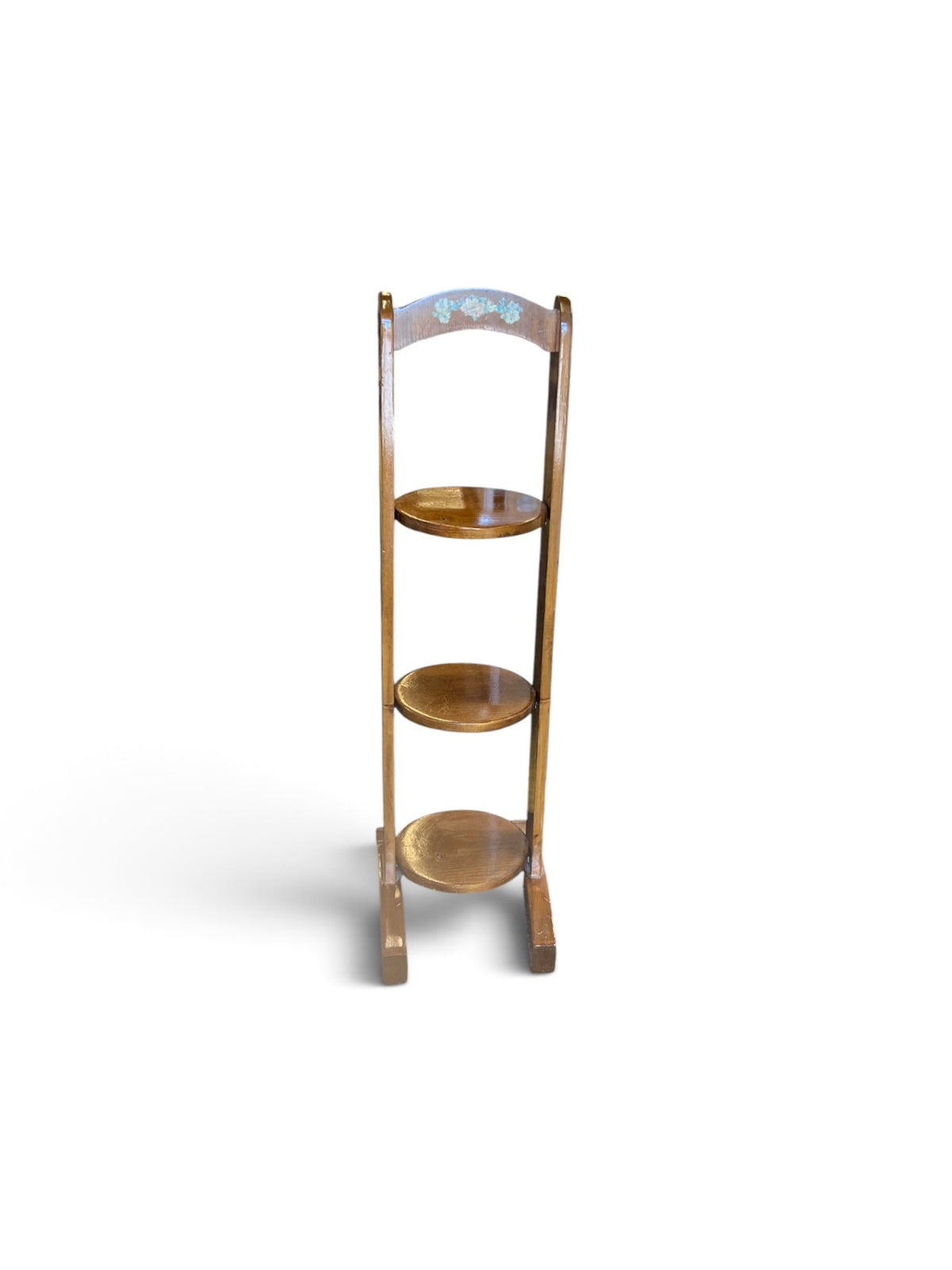 3 Tier Vintage Plant Stand with Floral Detailing