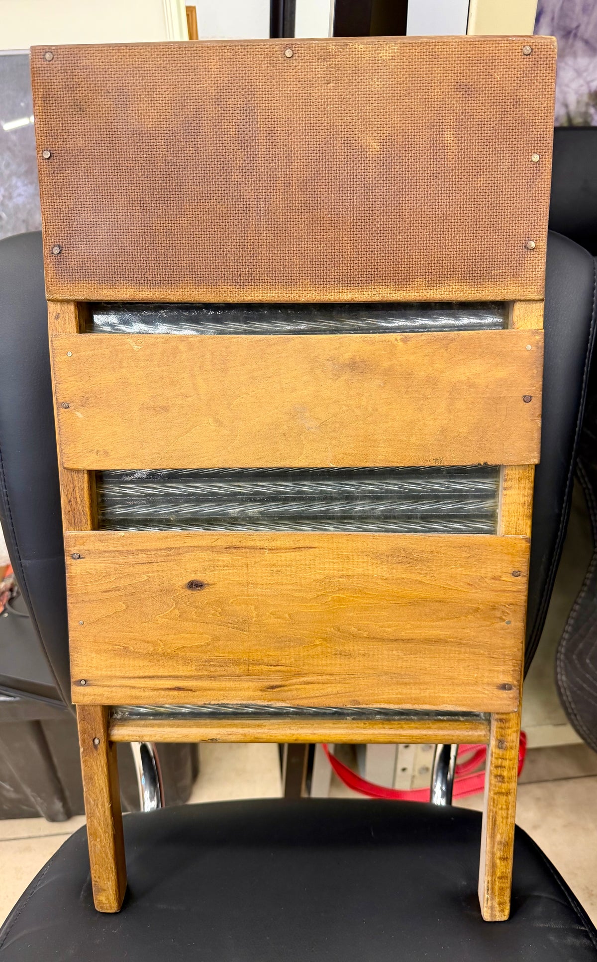 Antique "Economy" Washboard – Canadian Woodenware Co. – Glass & Wood