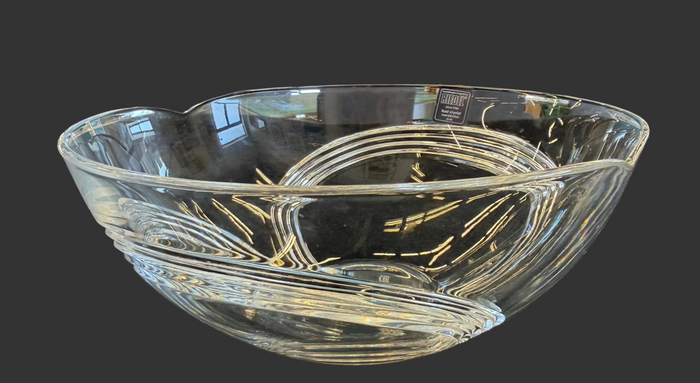 Exquisite Vintage Riedel Handcrafted Lead Crystal Decorative Bowl
