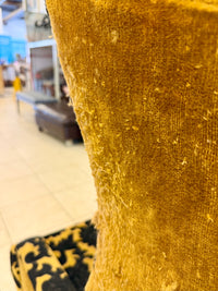 Vintage Statement High-Back Velvet Armchair