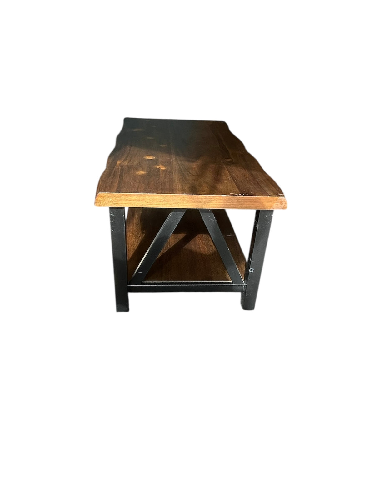 Industrial Wood & Metal Coffee Table