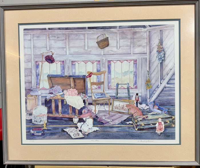 Framed Limited Edition Art Print – "The Attic" by H. Downing Hunter