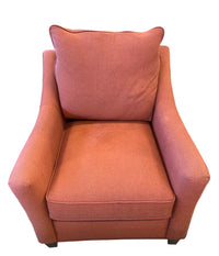 Coral Orange Loose Back Armchair