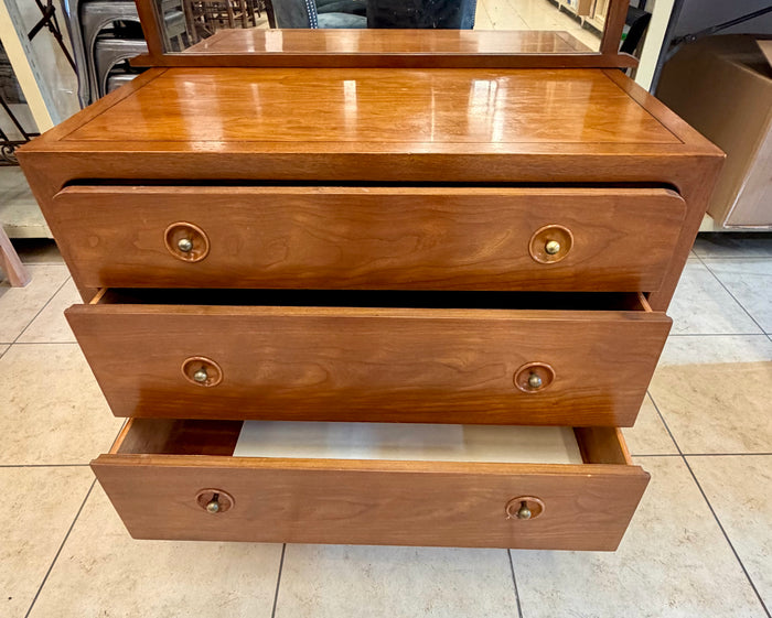 Mid-Century Modern Masterpiece: "Counterpoint" Bachelor Chest with Attached Mirror by John Van Koert for Drexel