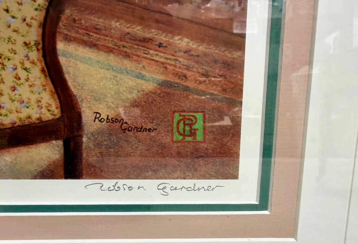 Robson Gardner Signed Ltd Ed Print "Morning Mischief" – Peter Robson Art – Framed