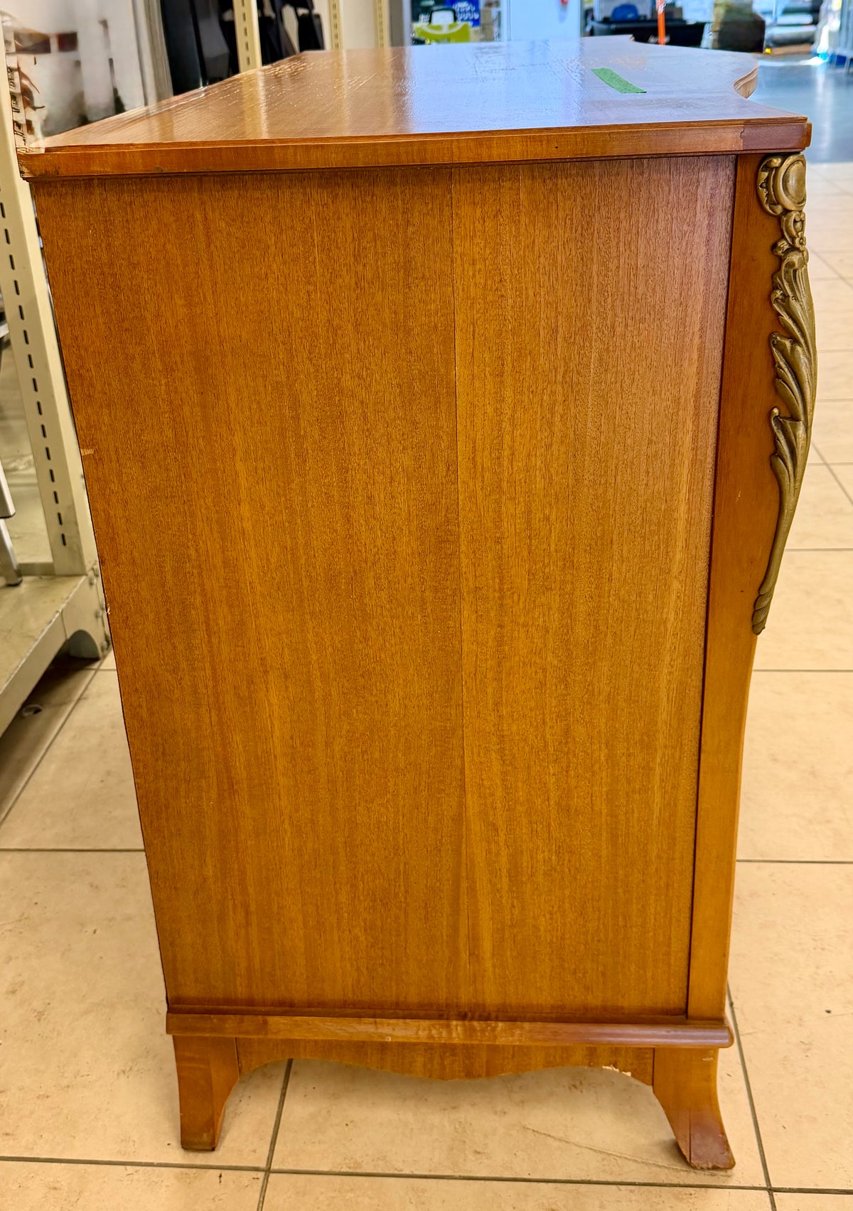 Vintage French Provincial Style Serpentine Side Board-" AS IS "