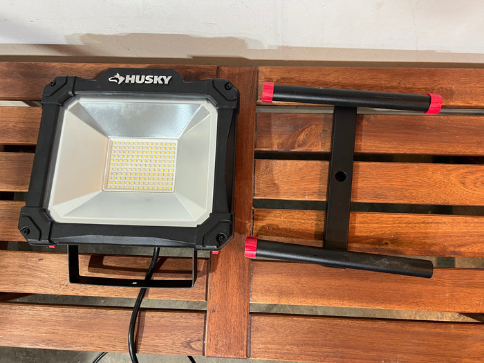 Husky 12,000 Lumens/6000 Lumens Indoor/Outdoor Integrated LED Portable Work Light with 5 ft. Cord