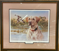 James H. Killen Limited Edition Print - "Great Retrievers: Yellow Labrador - Pintails"