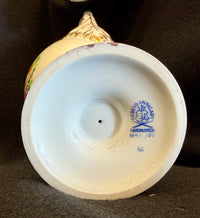 Herend Hungary Hand-Painted Porcelain Lidded Urn Vase - Bouquet de Fruits (10”)