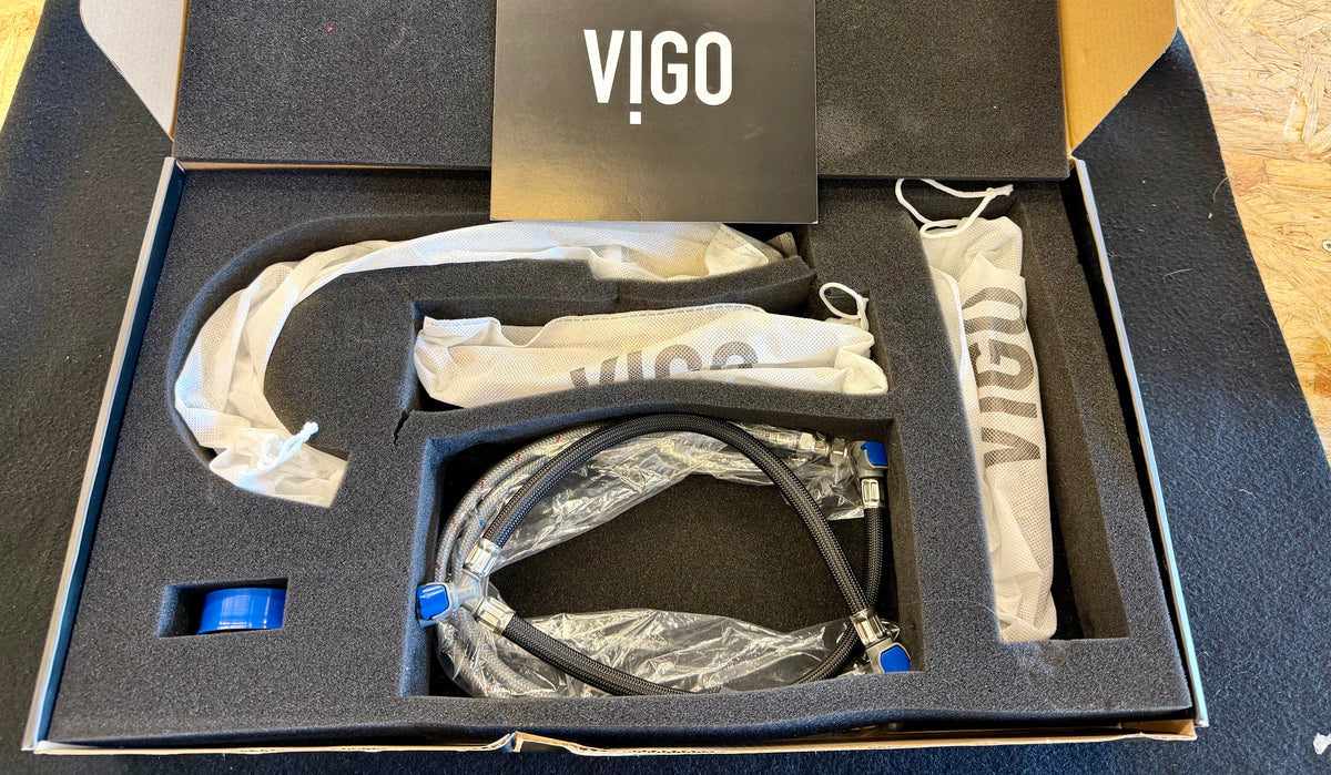 VIGO Jewel 3-Hole Widespread Bathroom Faucet – Chrome with Cross Handles – New in Box