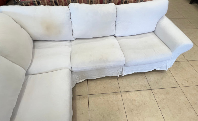 IKEA UPPLAND Sectional, 4-seat corner, white