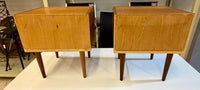 Charming Vintage Mid-Century Modern Teak Nightstands / Side Tables (Set of 2)