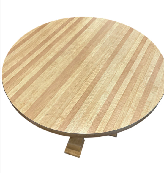 Round Wooden Pedestal Dining Table