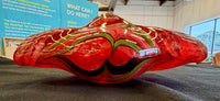 Striking Hand-Blown Art Glass Asymmetrical Freeform Centerpiece Vessel