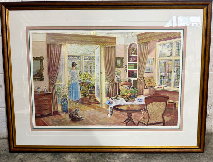 Robson Gardner Signed Ltd Ed Print "Morning Mischief" – Peter Robson Art – Framed