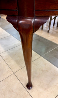 Vintage Polished Mahogany Oval Extension Dining Table