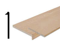 Alex Direct Inc 10 1/8-inch x 42-inch Maple Veneer Stair Tread Cap & Riser Kit