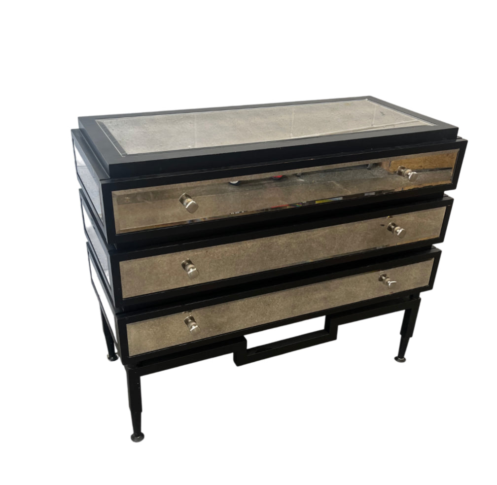 3-Drawer Isla Mirrored Chest