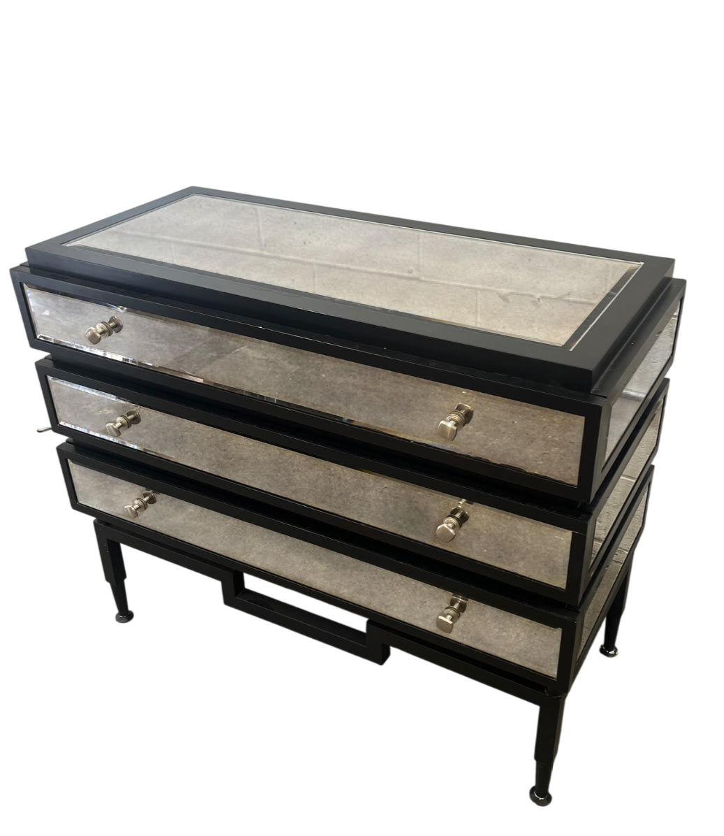 3-Drawer Isla Mirrored Chest