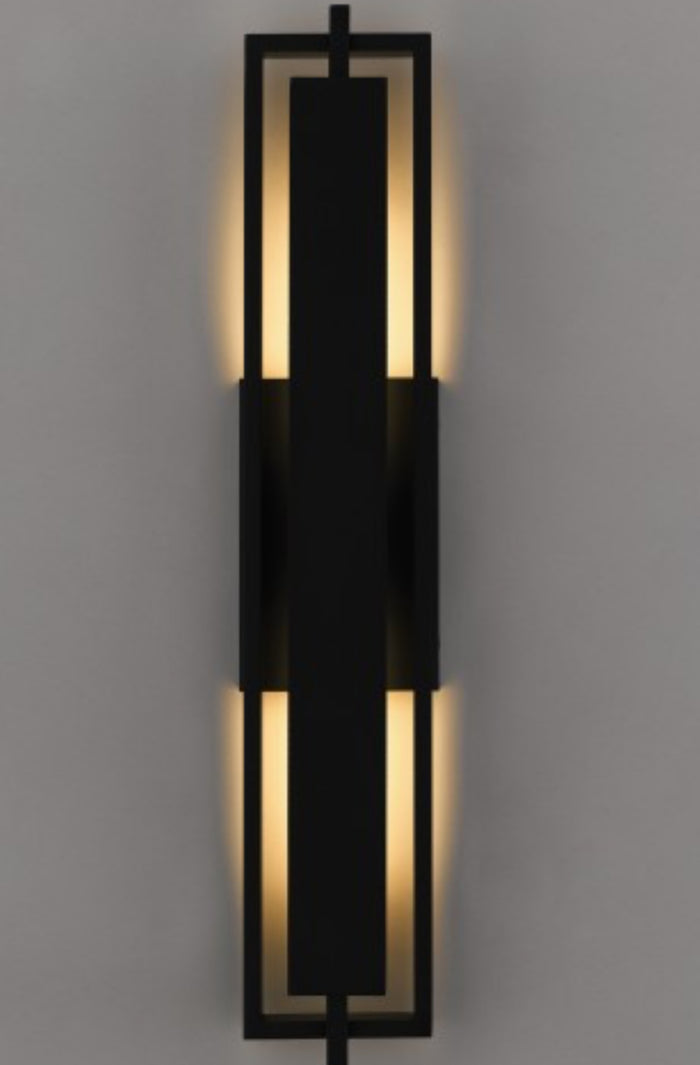 Pointsett Matte Black Outdoor Wall Lantern