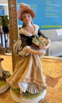 Elegant Vintage "William and Mary" Porcelain Figurine Set – A Timeless Romantic Keepsake