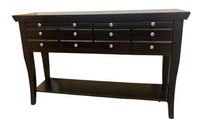 Wooden Sideboard With Multiple Drawers in Black
