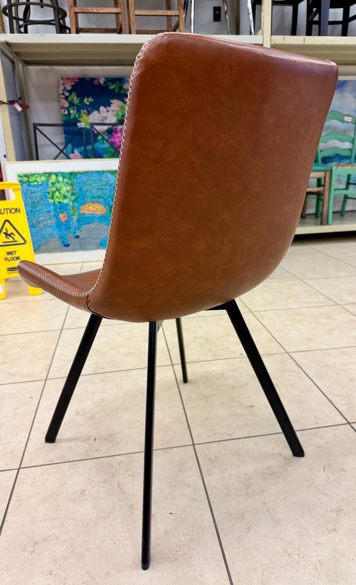 Rustic  Vinyl Dining Chair