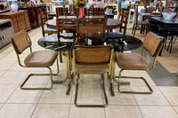 Vintage Marcel Breuer Style Cesca-Inspired 5-Piece Cantilever Dining Set