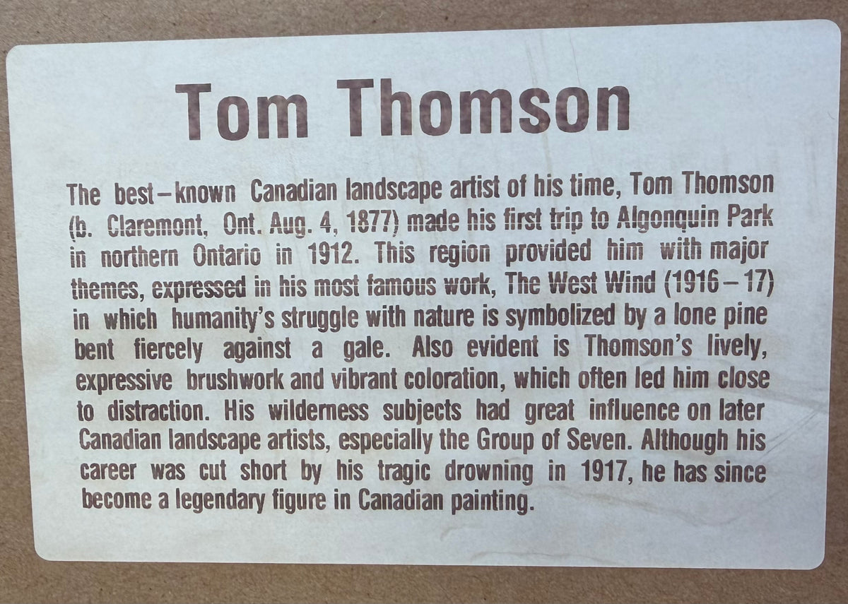 Tom Thomson Algonquin Park Limited Edition Signed Prints - Framed Set of 3 - Group of Seven Style