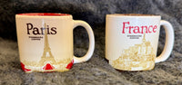 Complete Set of Two Starbucks Collectable 3 oz Espresso Mugs (France/Paris)