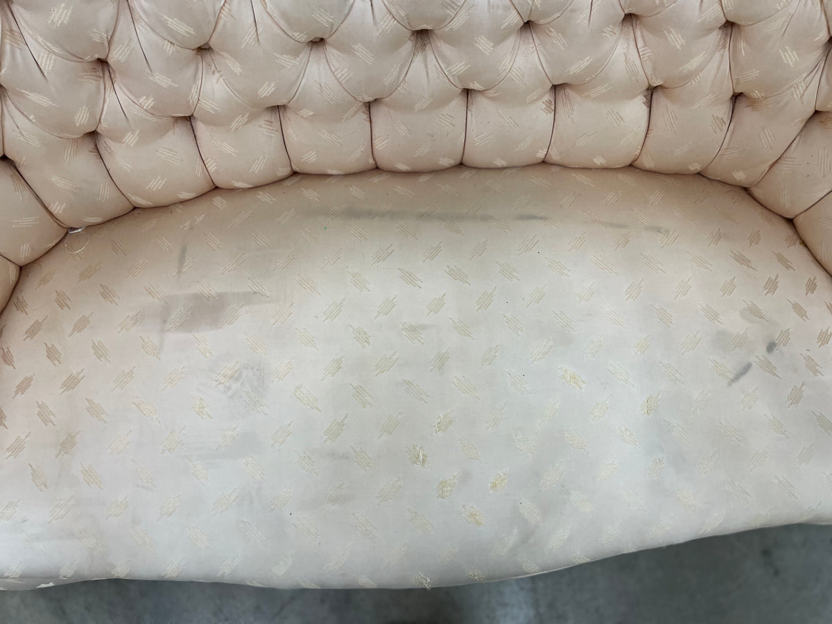 Peach High Back Love Seat