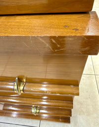 Vintage Mid-Century Pepplers Fine Furniture Tallboy Dresser