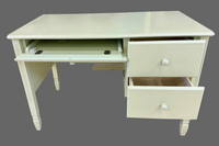 Vintage-Pottery Barn Painted Wooden Desk with Keyboard Tray – Good Condition