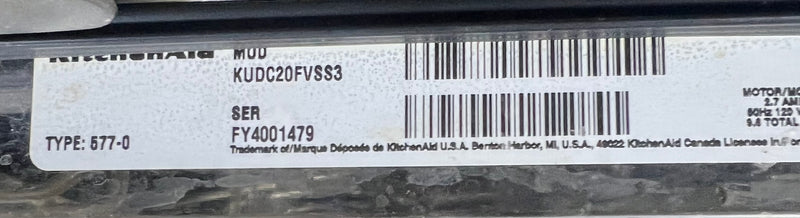 KitchenAid Stainless Steel Dishwasher