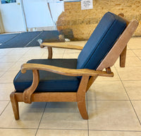 Vintage Mid-Century Solid Maple Morris Recliner Chair