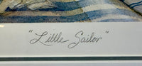 Limited Edition Framed Art Print "Little Sailor" by Trisha Romance (1990)